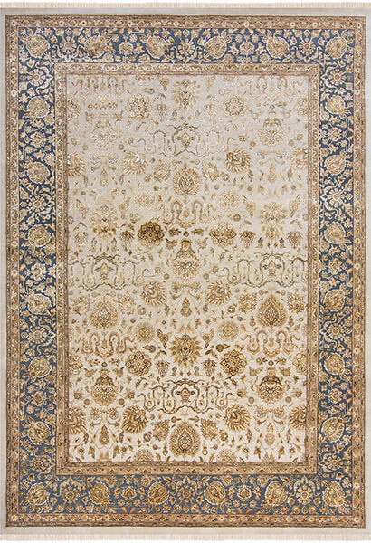 Индийский ковер из шерсти и шёлка ENCHANTE